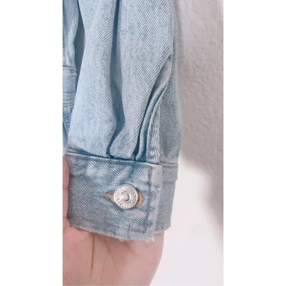 Citizens of Humanity Utility Denim Y2K Jumpsuit Light Wash Zip Front Size M - Picture 11 of 12